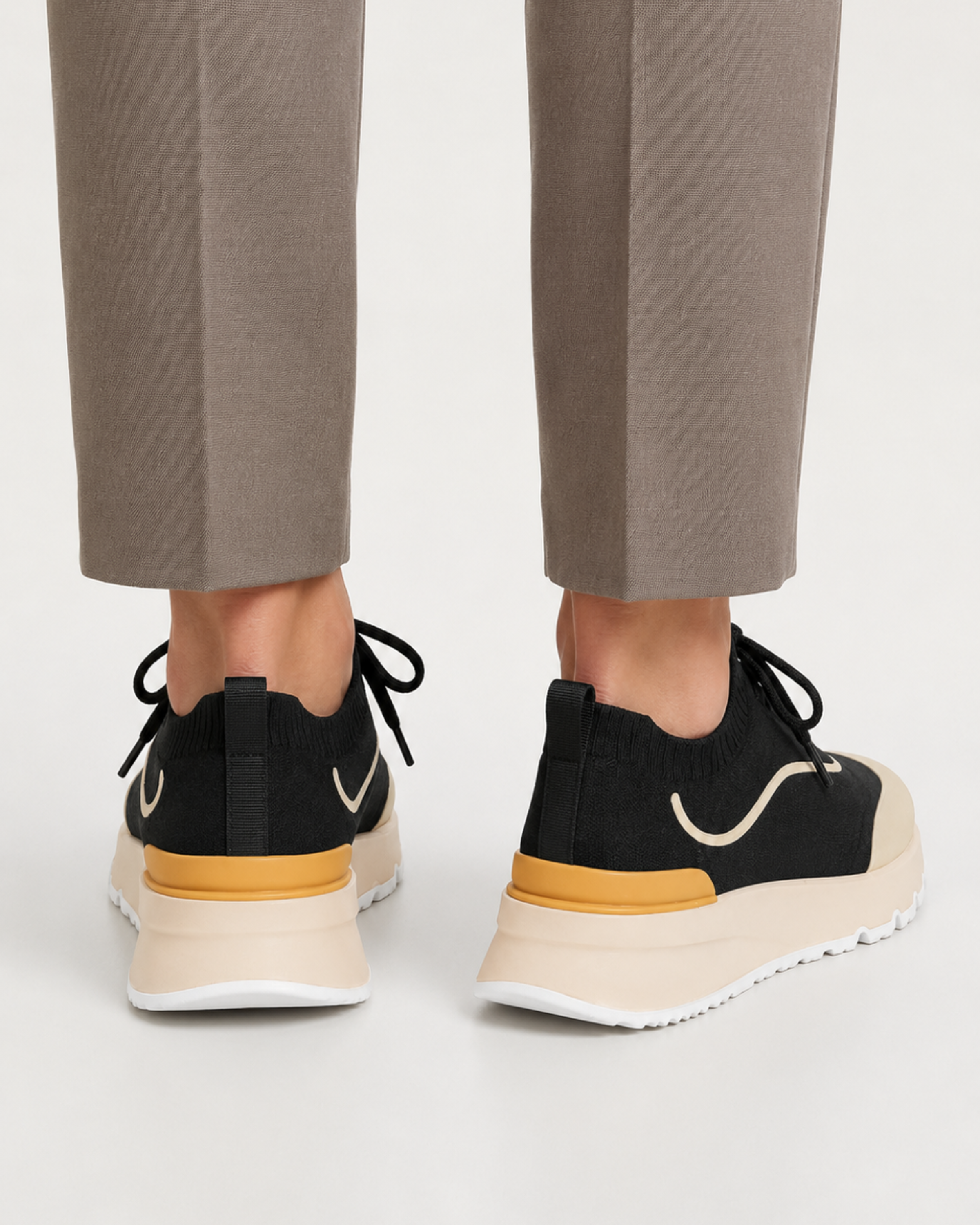 MONTERA MESH SLIP-ON SNEAKER - BLACK/SAND