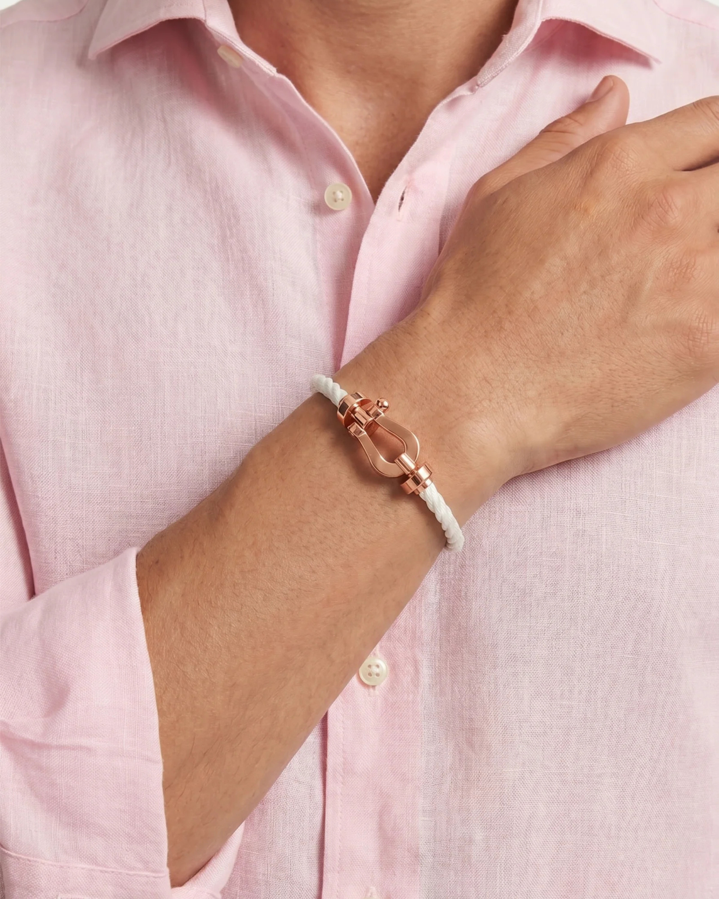 YACHT BRACELET - WHITE/ROSE GOLD