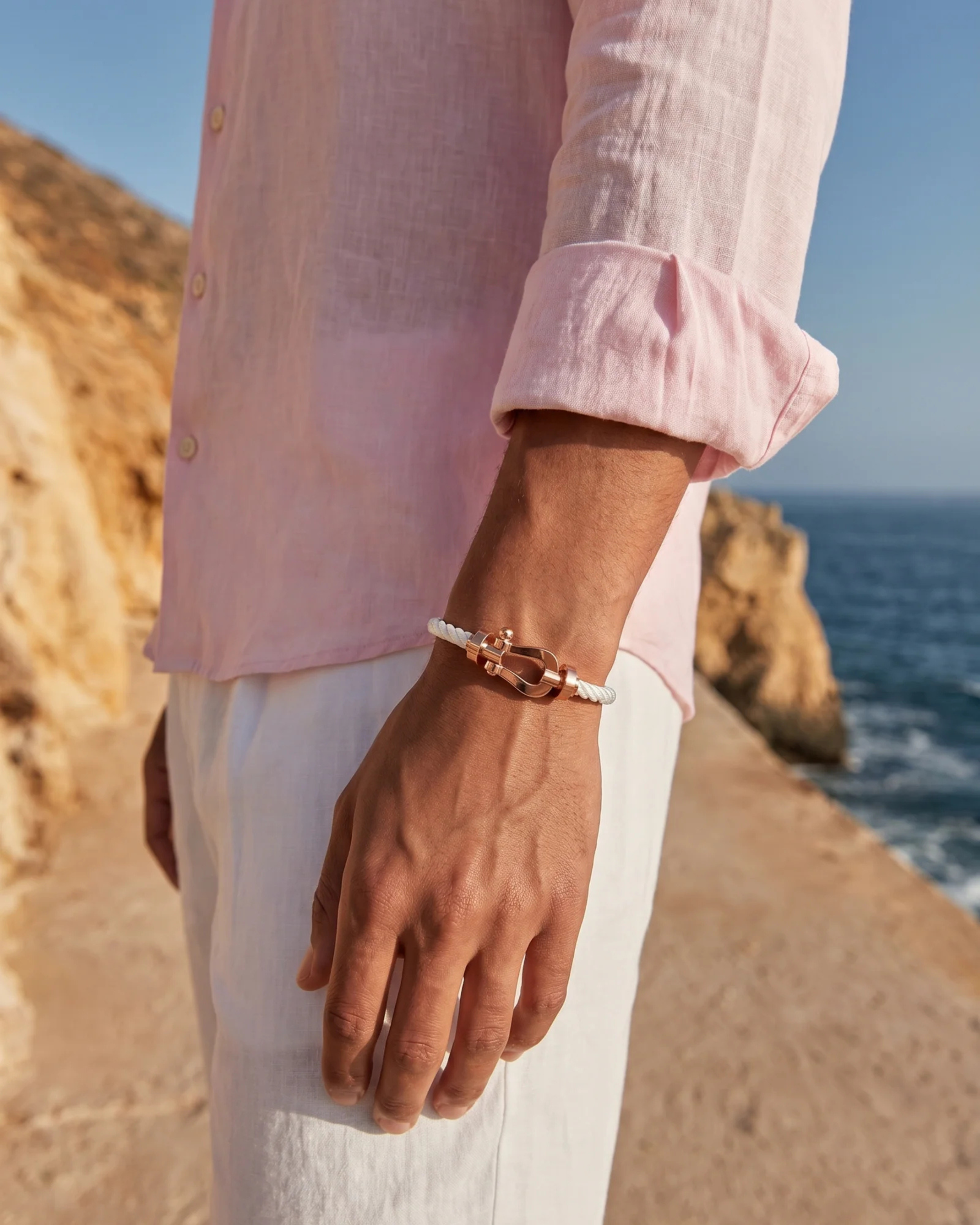 YACHT BRACELET - WHITE/ROSE GOLD