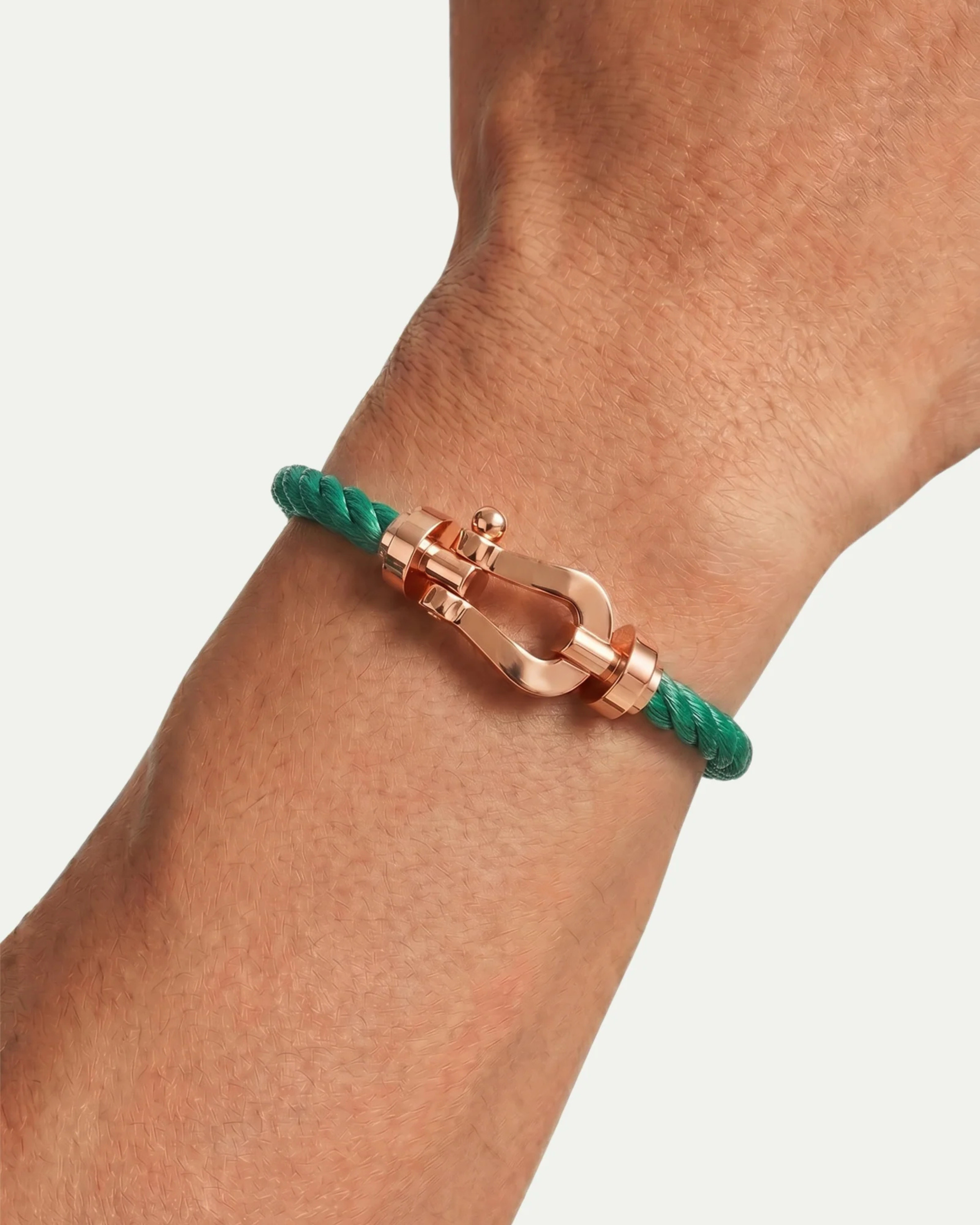 YACHT BRACELET - GREEN/ROSE GOLD