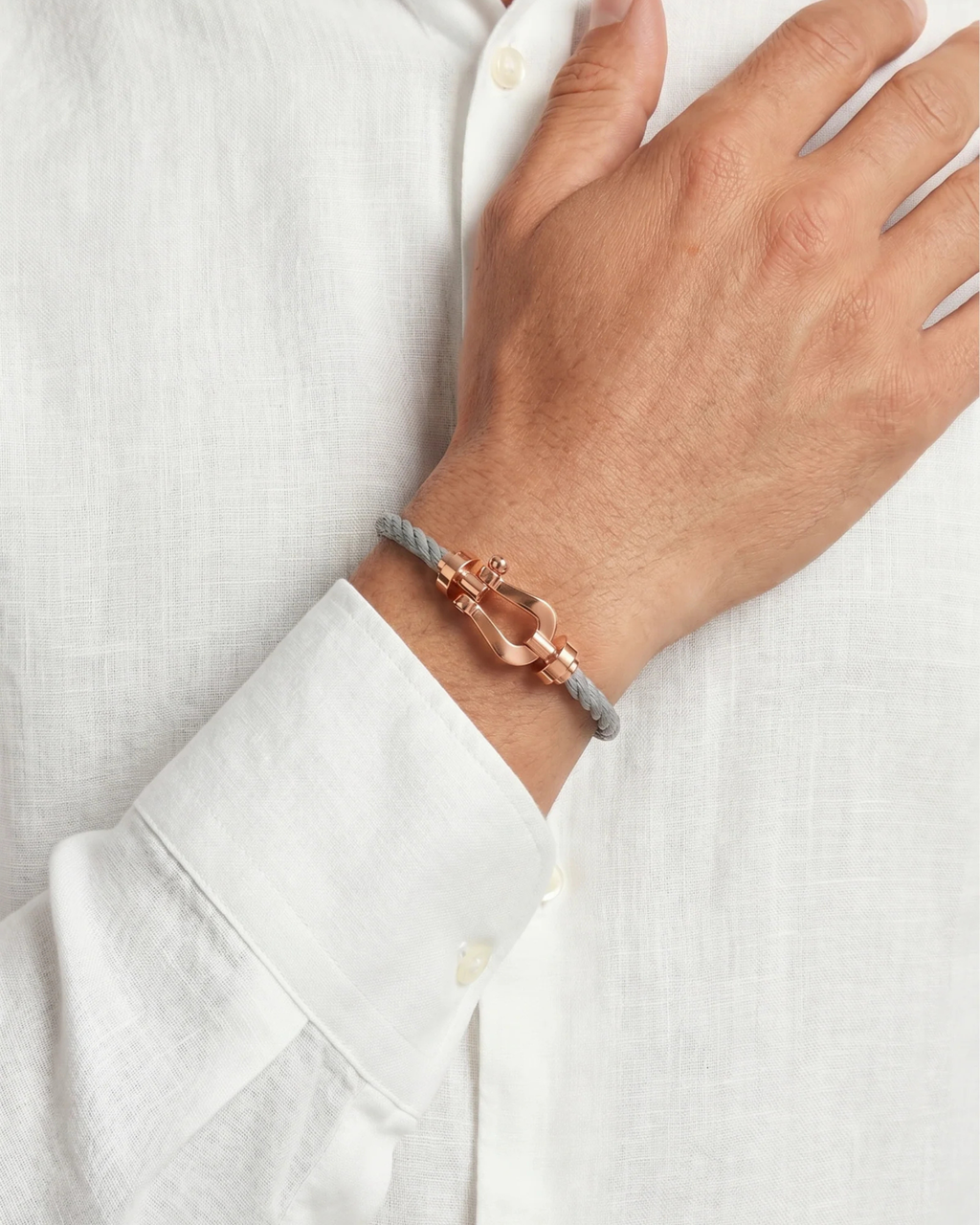 YACHT BRACELET - GREY/ROSE GOLD