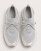 MONTERA MESH SLIP-ON SNEAKER - SILVER