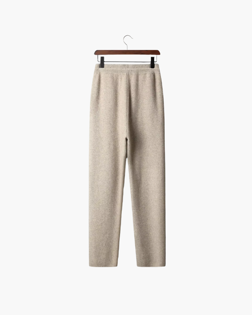 CASHMERE LEISURE STRAIGHT PANTS