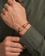 YACHT BRACELET - TAUPE/ROSE GOLD