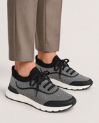 MONTERA MESH SLIP-ON SNEAKER - BLACK/WHITE